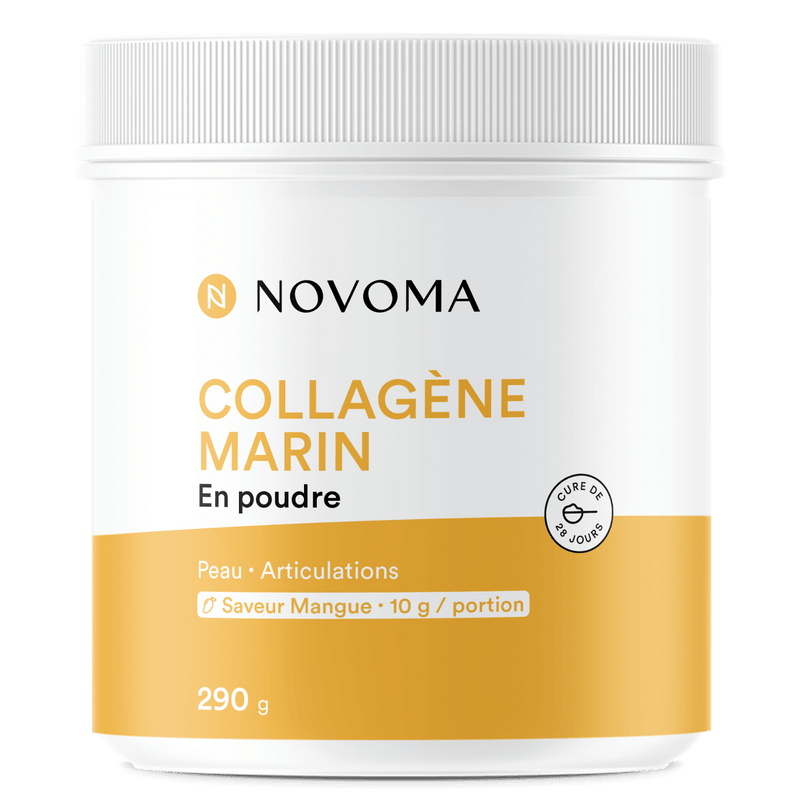 collagène marin en poudre saveur mangue 10g naticol type I III peptides hydrolysés