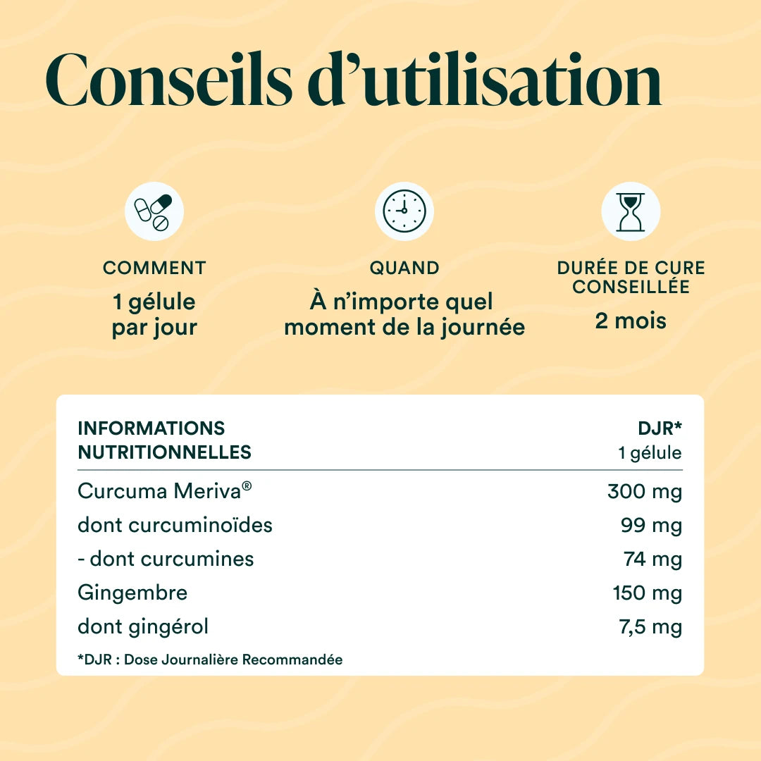 Conseils d'utilisation du Curcuma