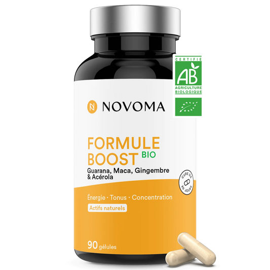 Formule Boost Novoma guarana maca gingembre acerola