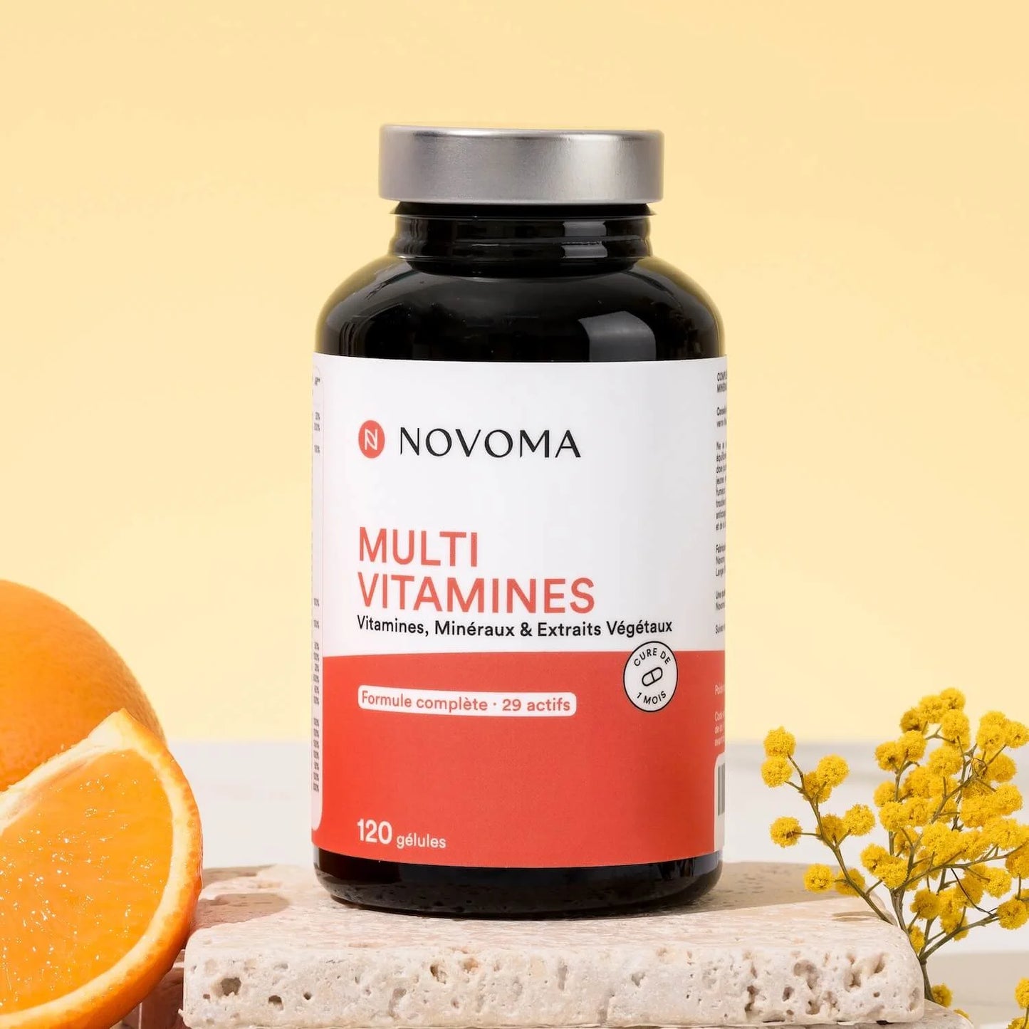 complément alimentaire Multivitamines de Novoma formule complète avec 29 actifs