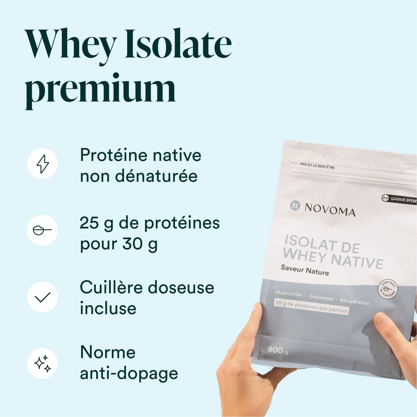 Isolat de Whey Native en Poudre