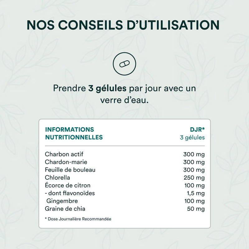 Nos conseils d'utilisation Formule Détox Bio