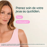 Femme de profil : prenez soin de votre peau au quotidien, peau et action antioxydante