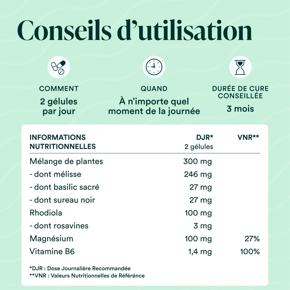 composition formule anti-stress novoma