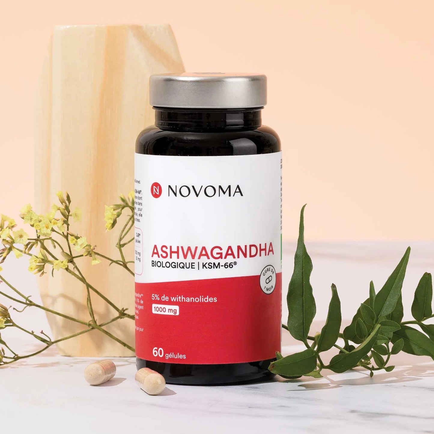 Ashwagandha biologique 5% withanolides novoma