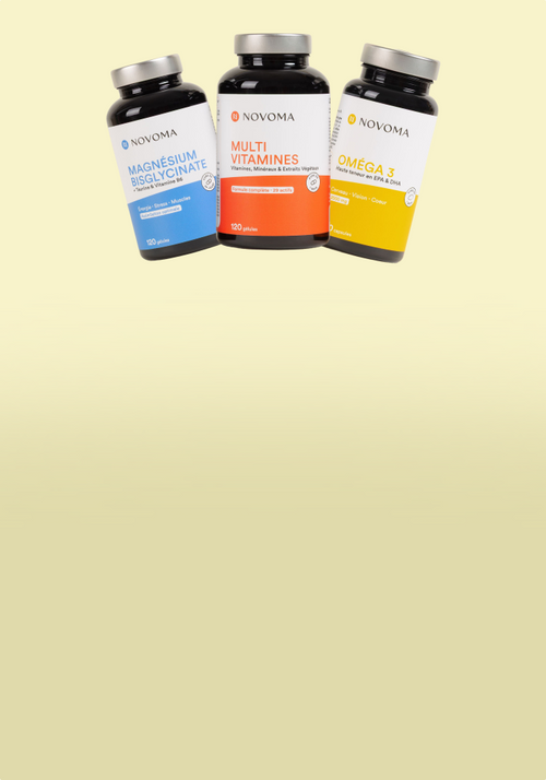 magnésium, multivitamines et oméga 3