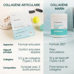 comparaison collagene articulaire et collagene marin en poudre