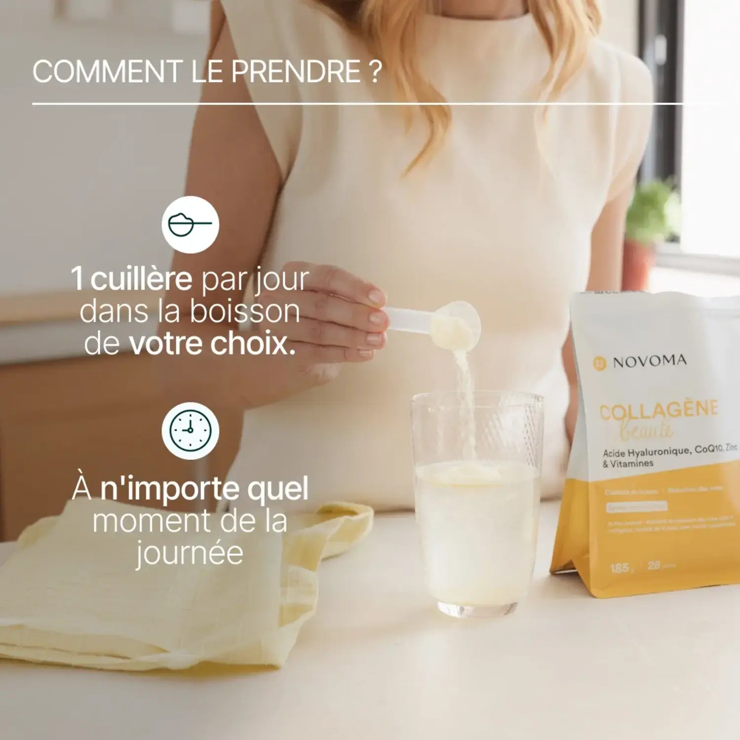 utilisation du collagène beauté novoma