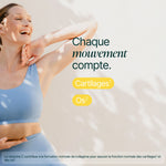 Femme en tenue de sport qui s'étire : chaque mouvement compte, cartilages et os
