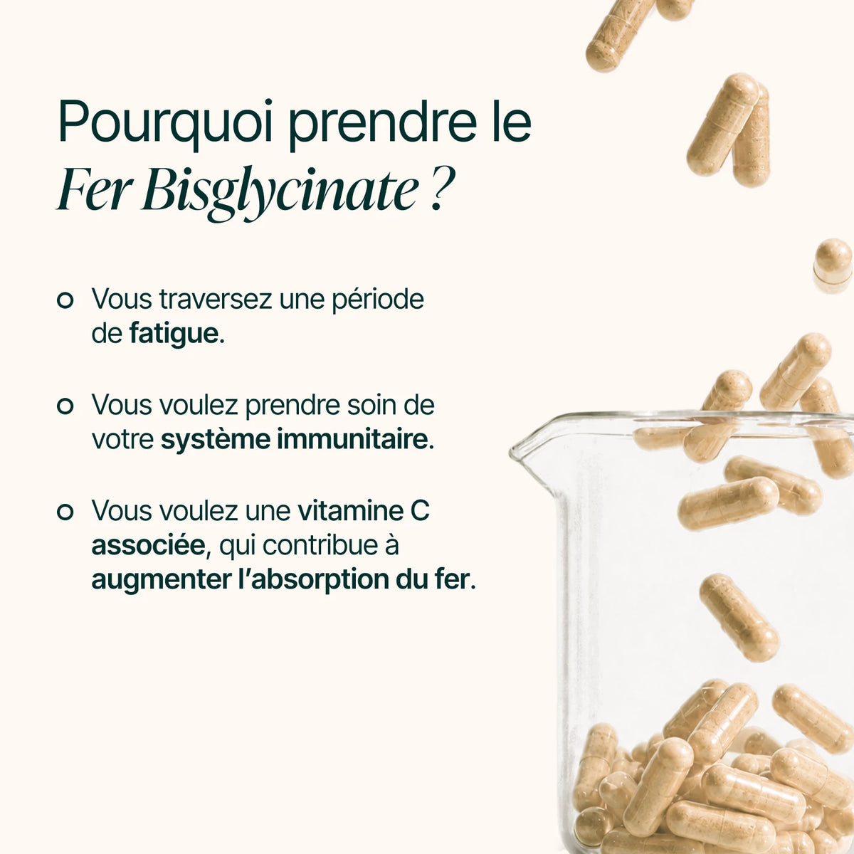 Pourquoi prendre le Fer Bisglycinate : fatigue, système immunitaire et vitamine C associée