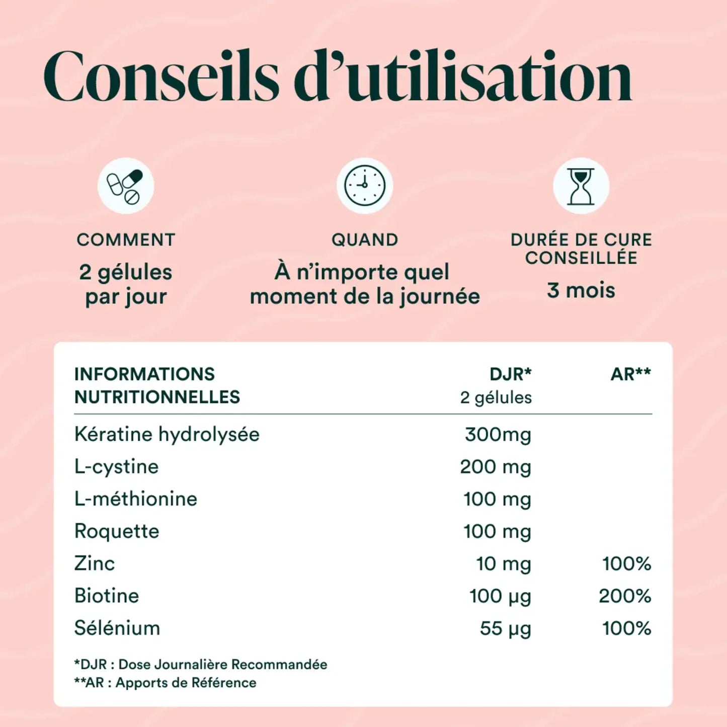 conseil d'utilisation formule cheveux