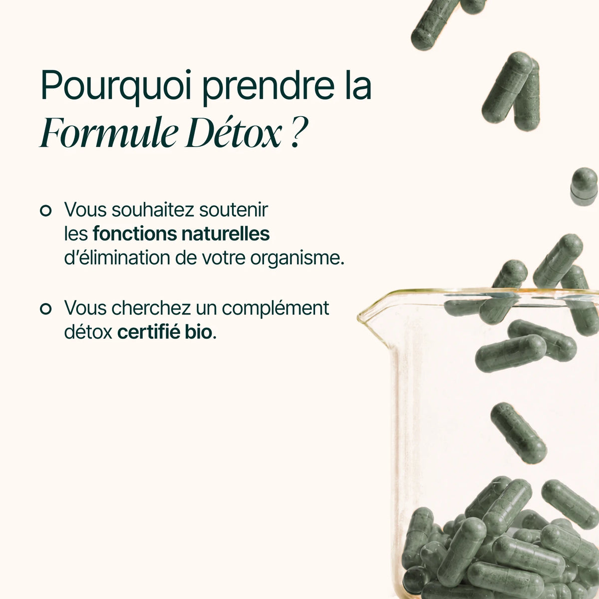 Pourquoi prendre la Formule Détox : fonctions naturelles d'élimination, complément détox certifié bio