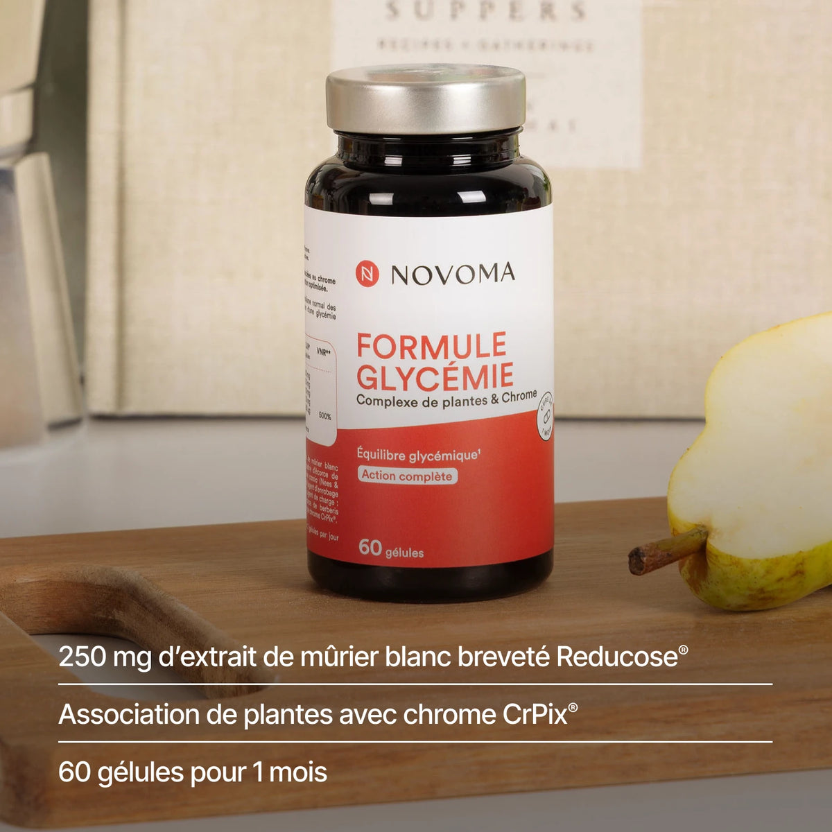 Formule Glycémie : 250 mg de mûrier blanc Reducose® et chrome CrPix®, 60 gélules pour 1 mois