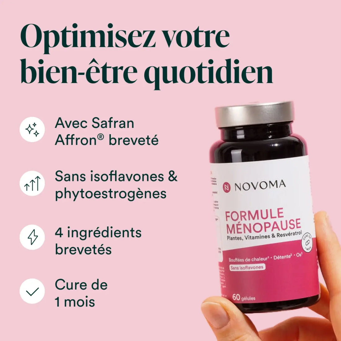 Avantages Formule Ménopause Novoma