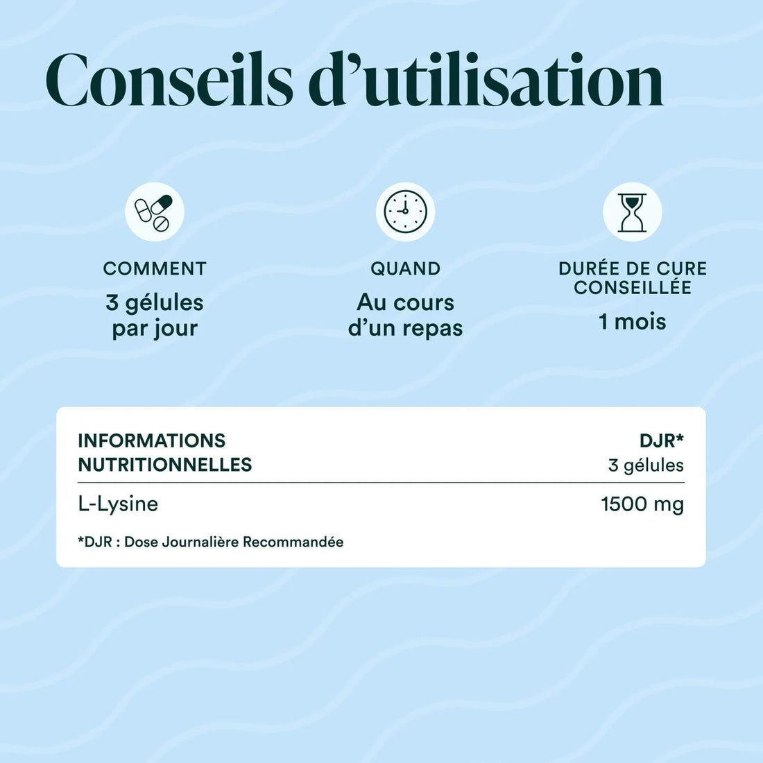 conseils d'utilisation L-Lysine Novoma