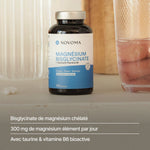 Magnésium Bisglycinate chélaté : 300 mg de magnésium élément par jour, avec taurine et vitamine B6