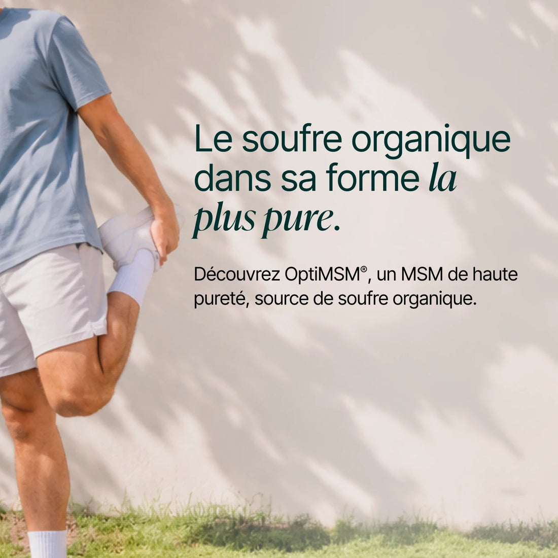 Femme assise en extérieur : le soufre organique dans sa forme la plus pure
