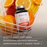 Multivitamines dans un panier d'agrumes : 29 actifs sous formes actives, ingrédients brevetés