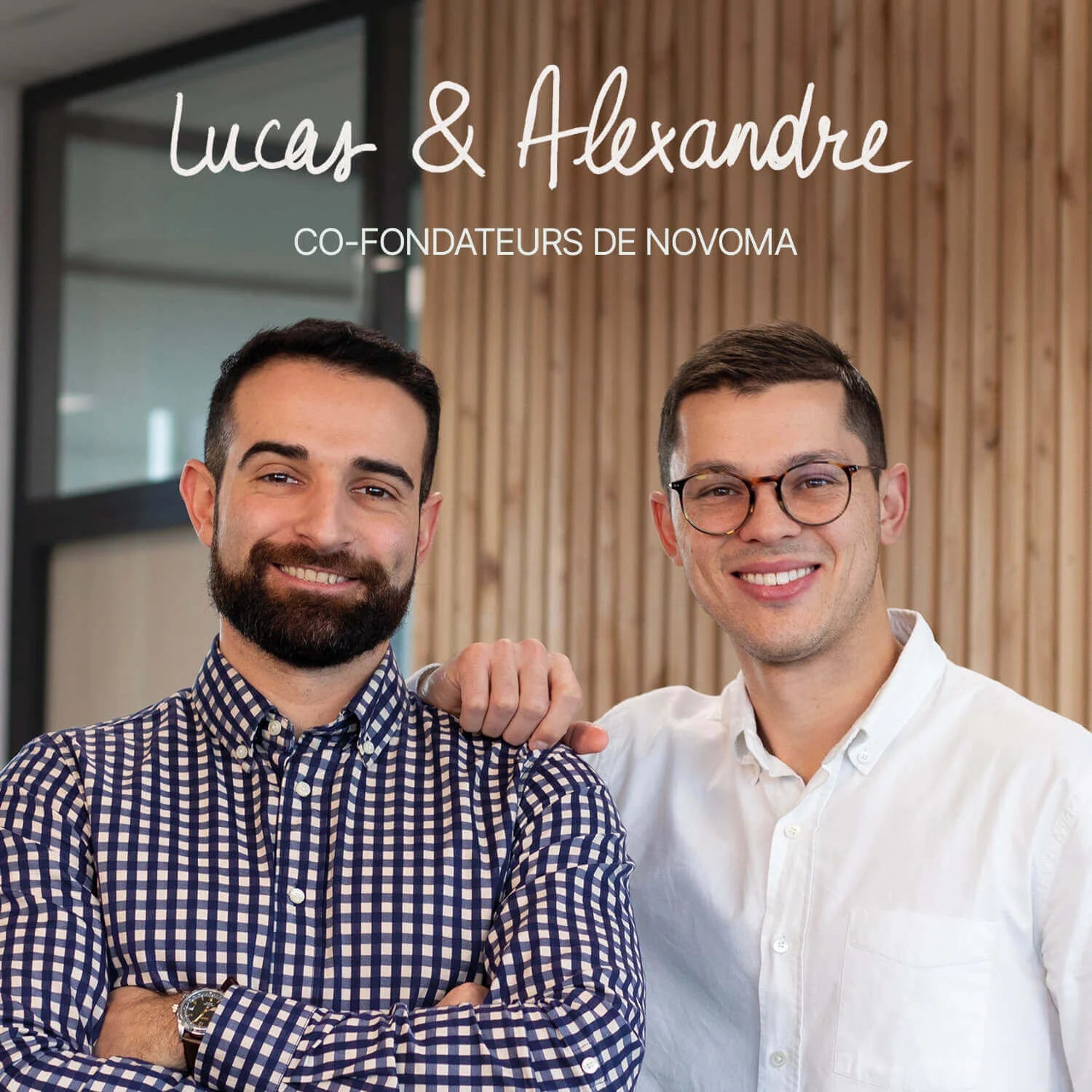 co fondateurs de novoma lucas pinos et alexandre garnier