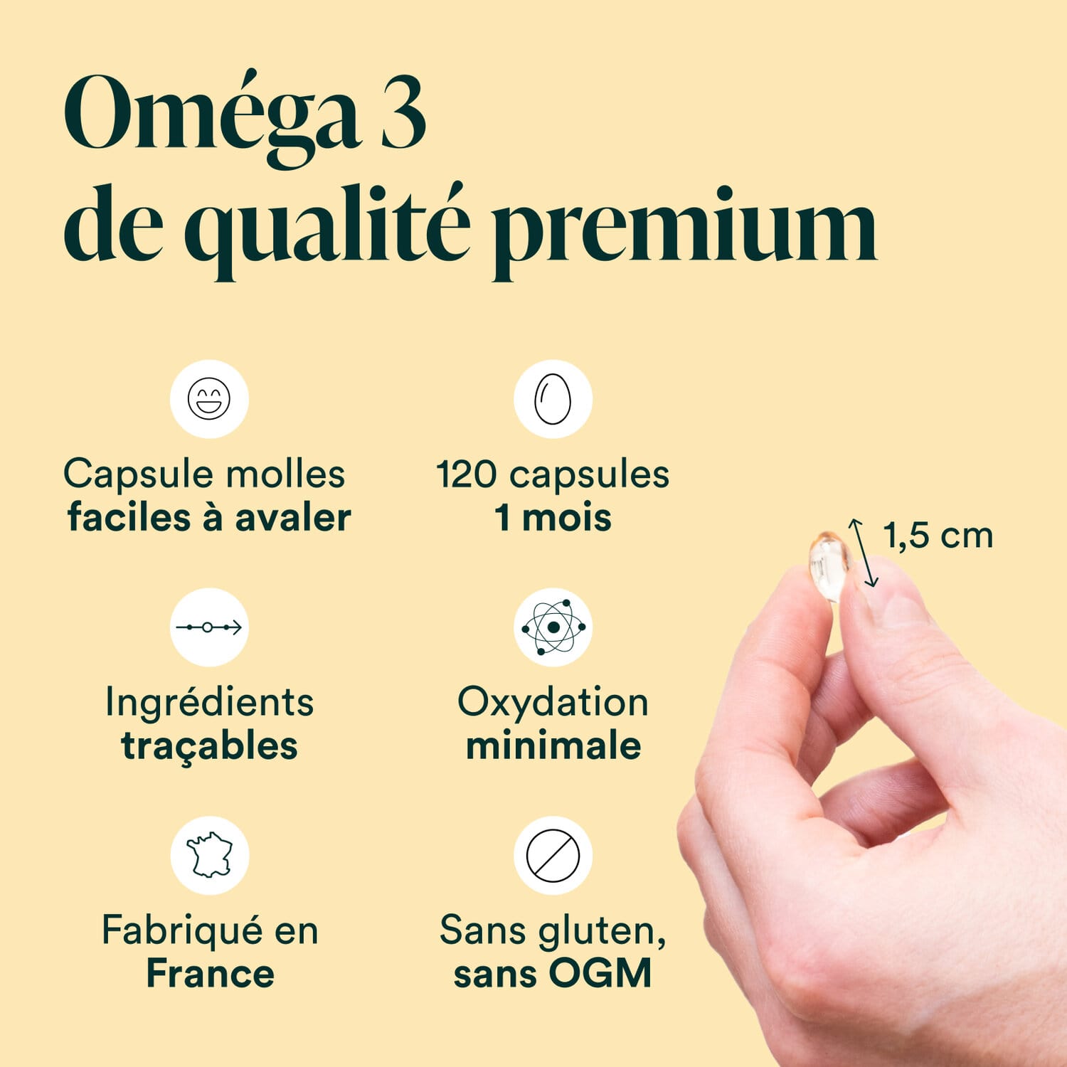 Acides gras essentiels oméga 3 EPA et DHA Novoma