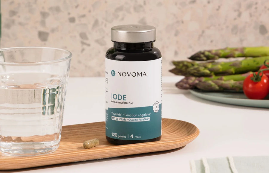 iode novoma sur une table de cuisine