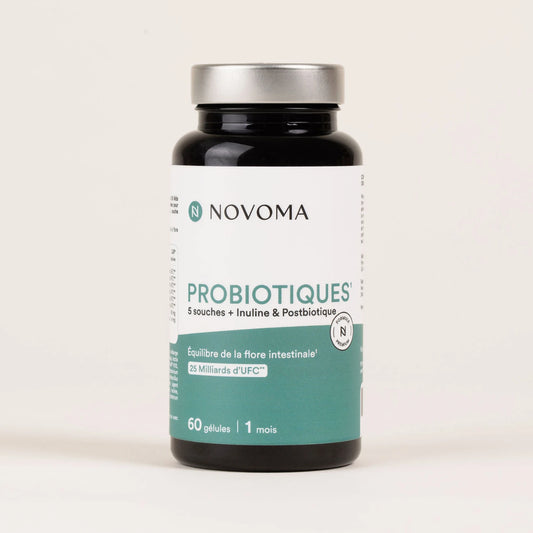 Pilulier de Probiotiques Novoma, gélules de 5 souches dont LAFTI® B94