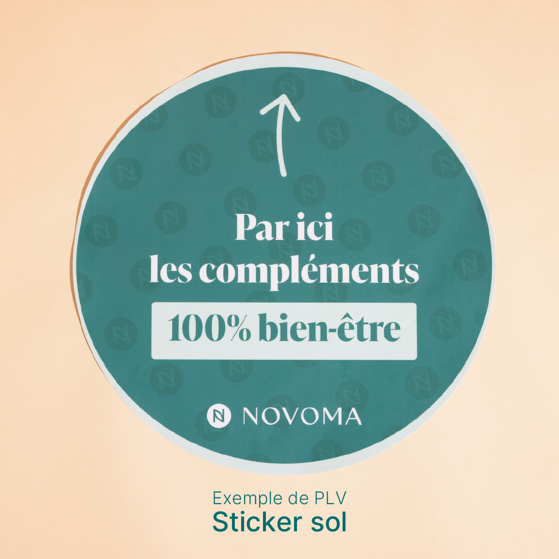 sticker sol novoma pour pharmacies