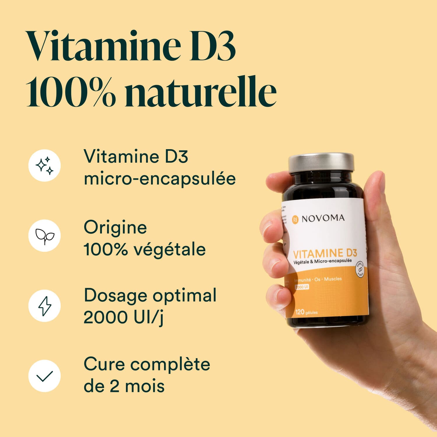 Vitamine D3 naturelle Novoma