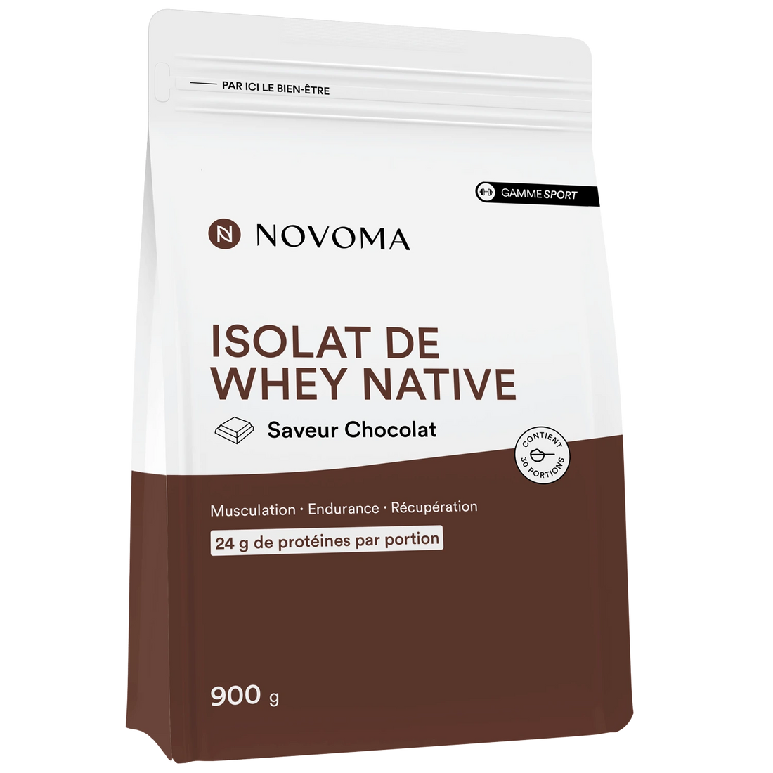 Isolat de Whey Native saveur chocolat