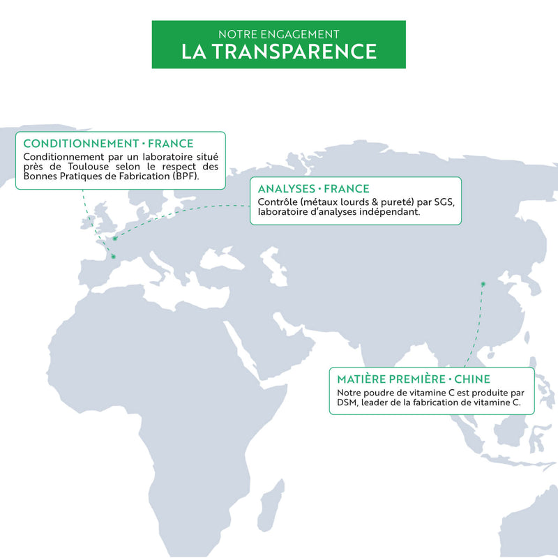 transparence vitamine c façonnée en France