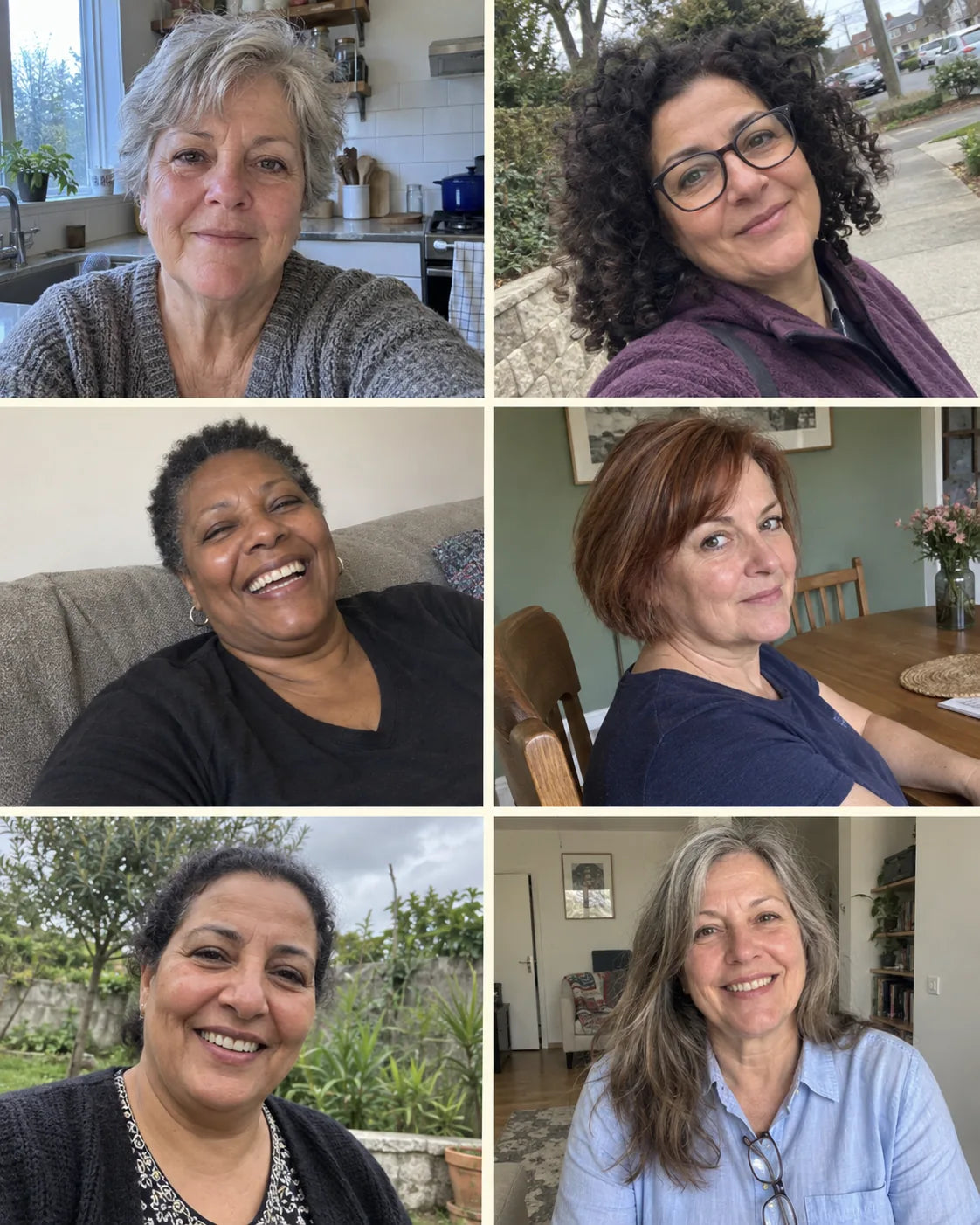 Six portraits fictifs au rendu photographique naturel